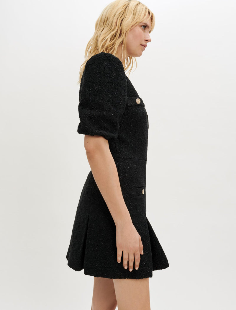 Maje | Vestido de tweed brillante para mujer.