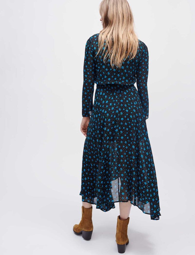 Maje | Vestido largo estampado para mujer.