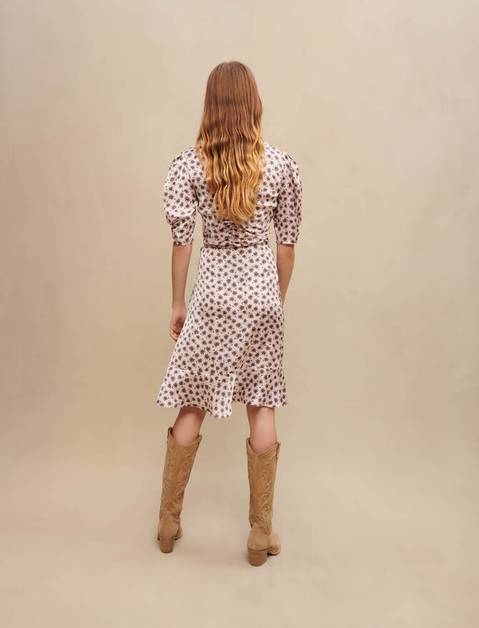 Maje | Vestido con estampado de palmeras para mujer.