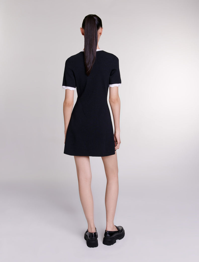 Vestido corto de punto