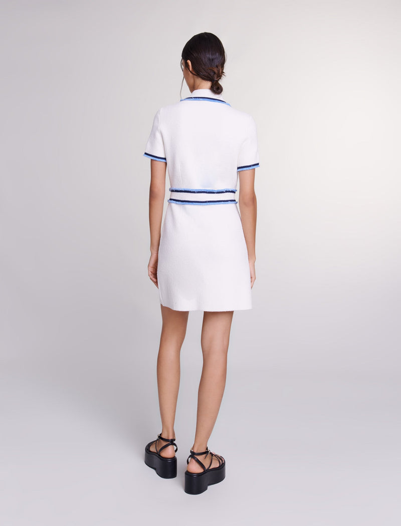 Vestido corto de rizo