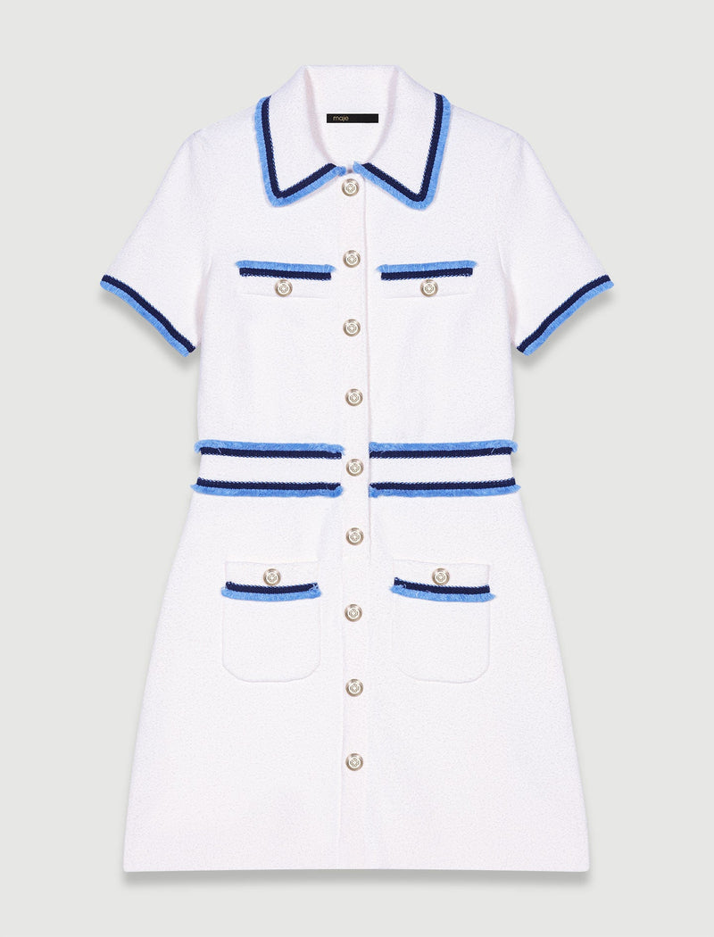 Vestido corto de rizo