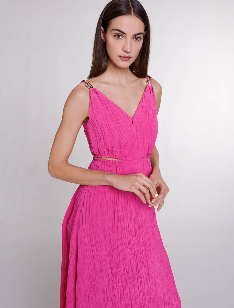 Vestido midi calado