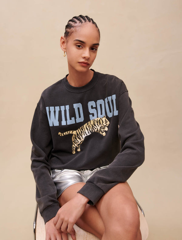 Sudadera de algodón con estampado