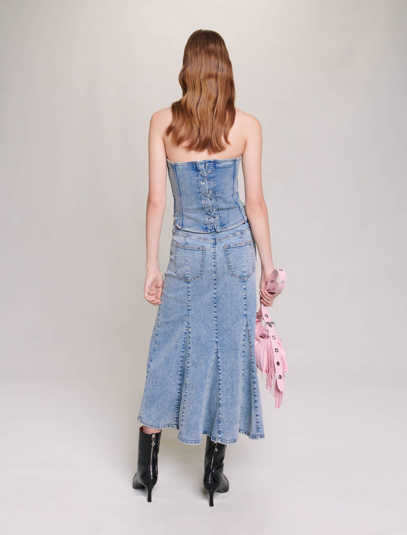 Bustier de denim