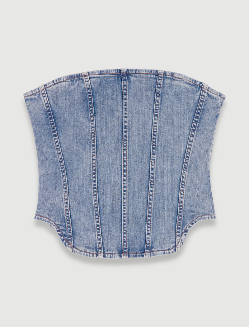 Bustier de denim