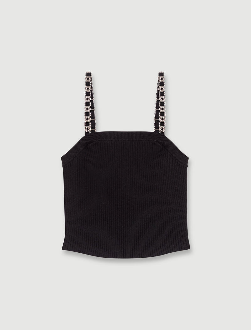 Top corto con tirantes desmontables