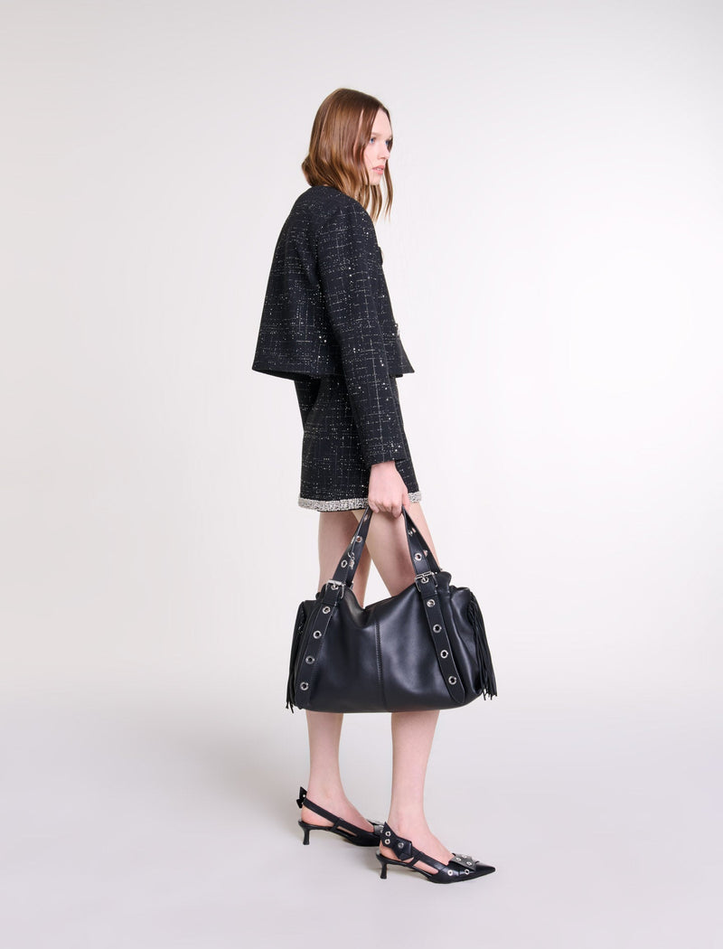 Chaqueta corta de tweed