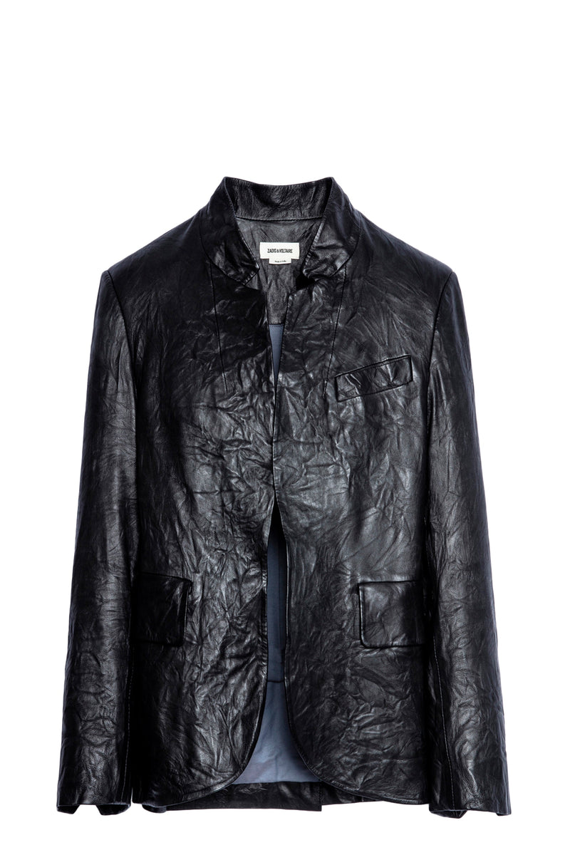 Saco Verys Cuir Froisse Noir