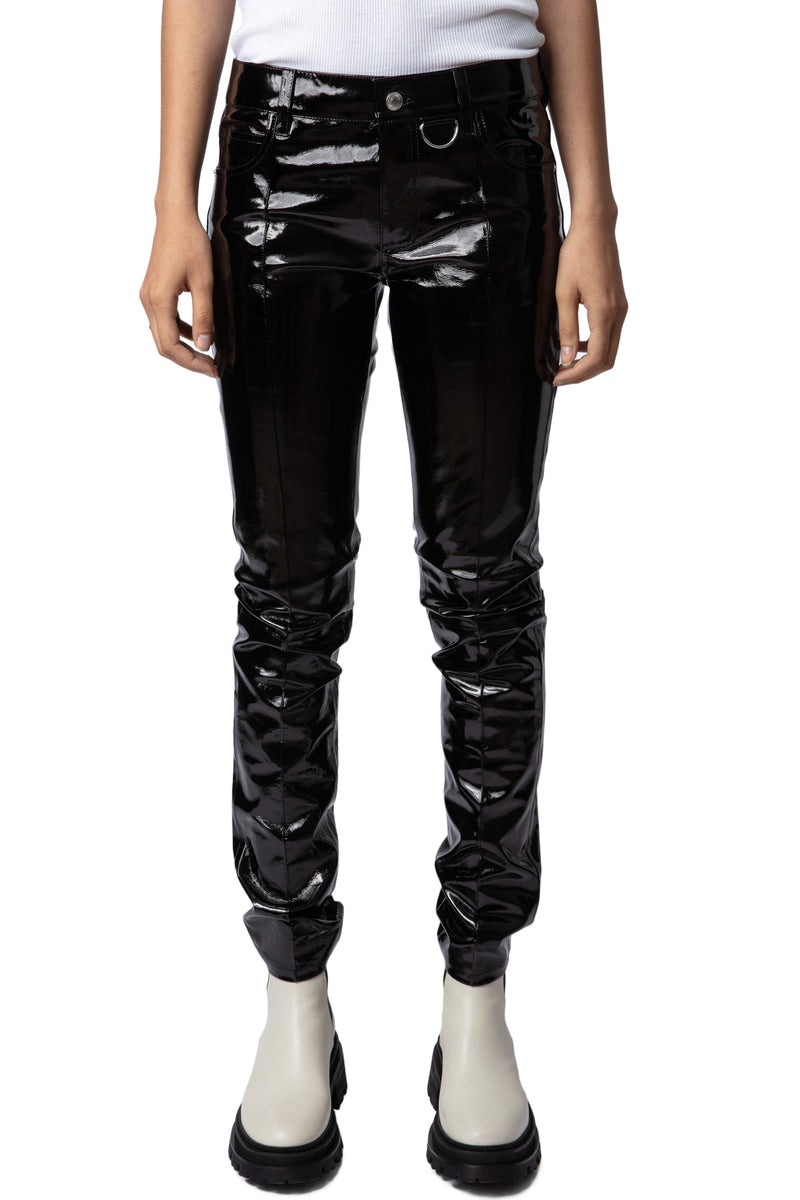 Pantalones Peko Vinyle Negro
