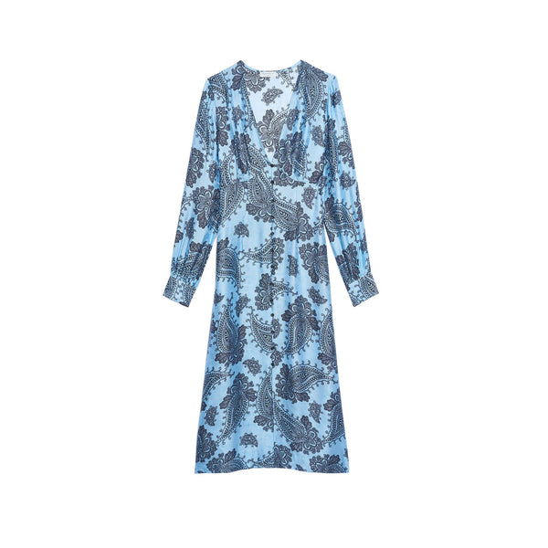 Sandro | Vestido Beane Azul para mujer.