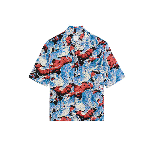 Sandro | Camisa Tiger Azul para hombre.