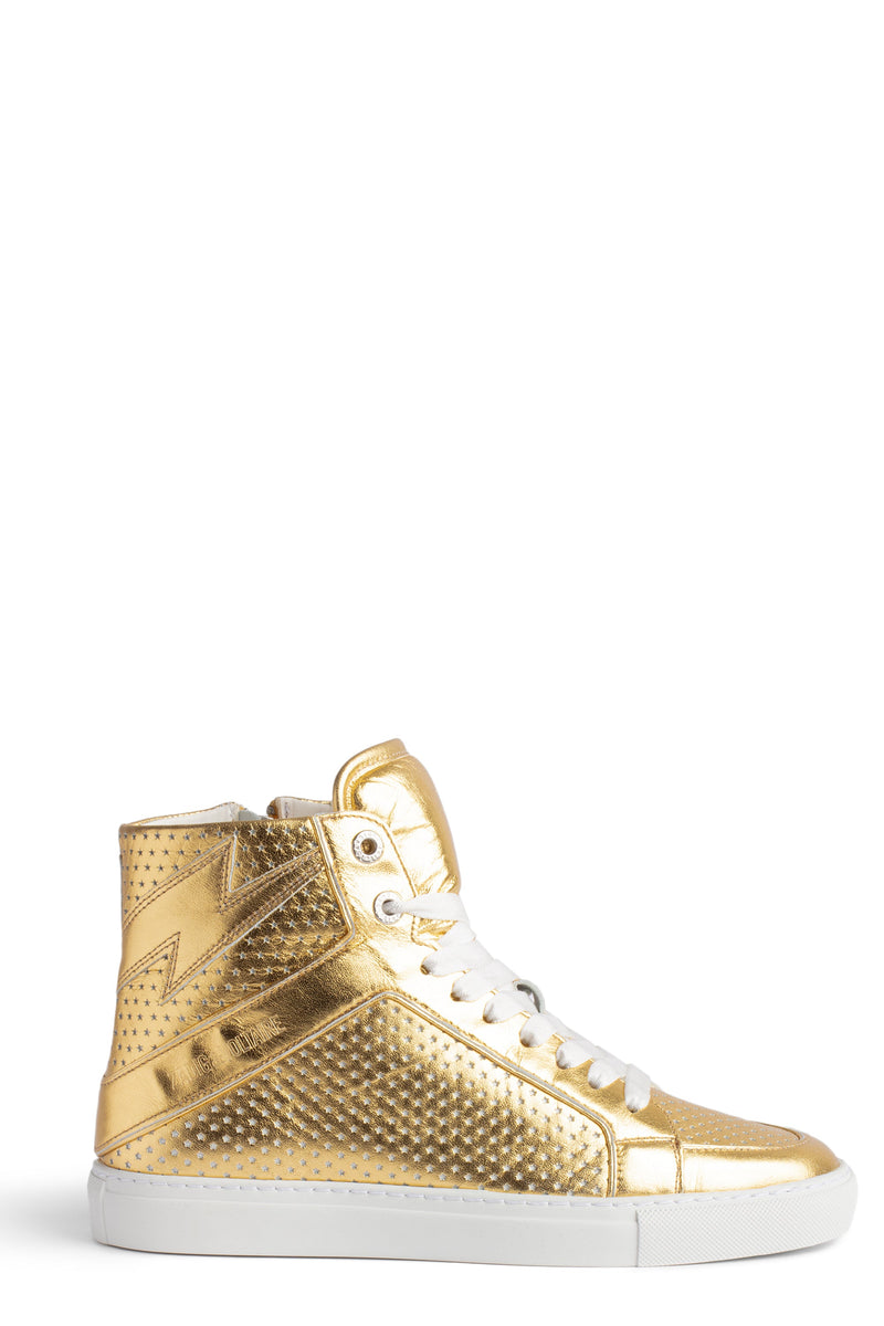 Sneakers High Flash Vintage Metal Glow