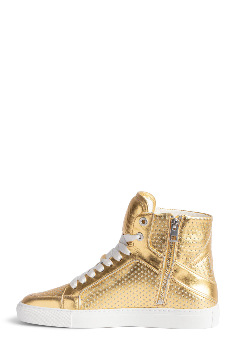 Sneakers High Flash Vintage Metal Glow