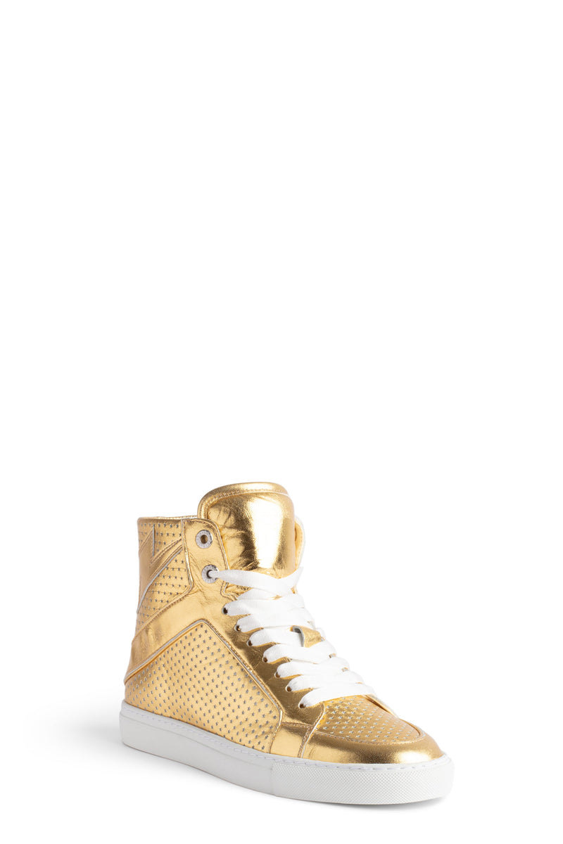 Sneakers High Flash Vintage Metal Glow