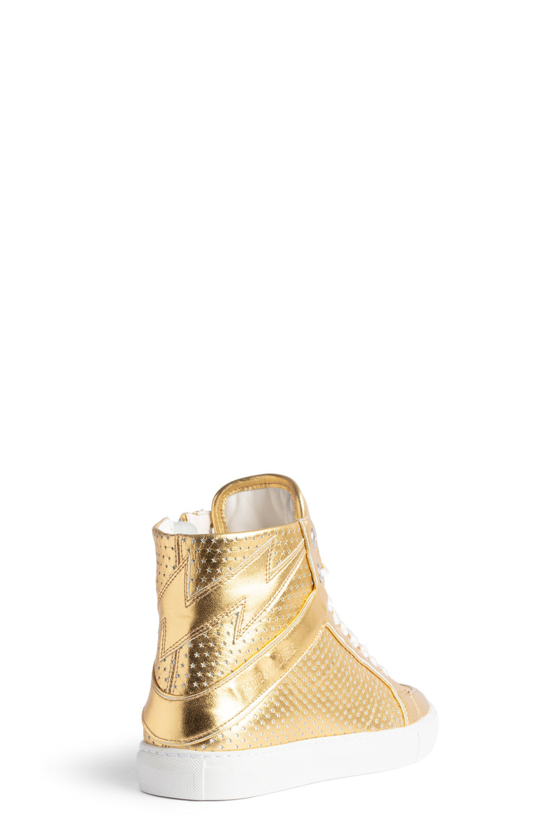 Sneakers High Flash Vintage Metal Glow