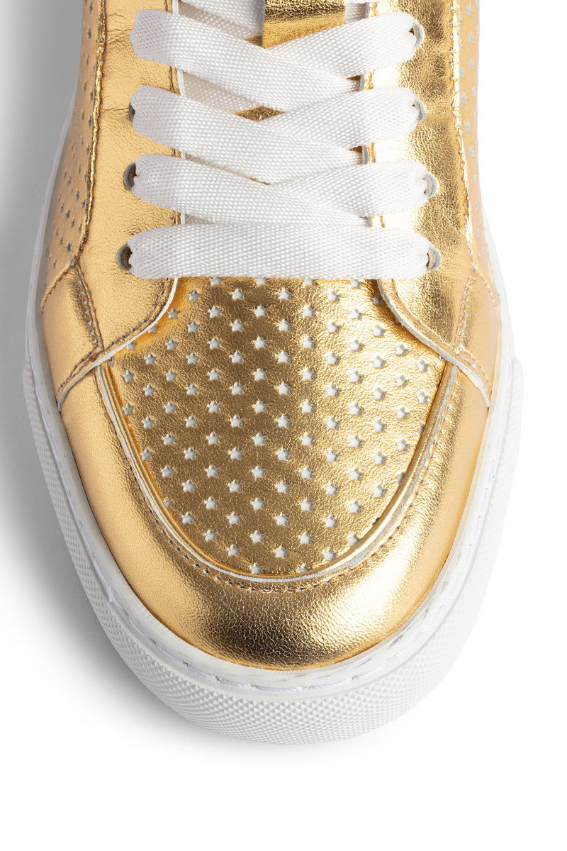 Sneakers High Flash Vintage Metal Glow