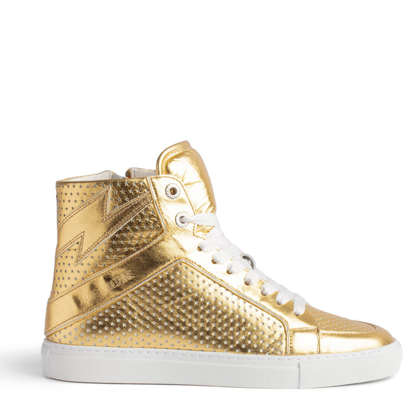 Sneakers High Flash Vintage Metal Glow