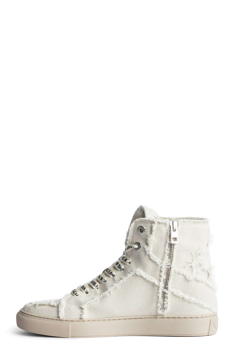 Sneakers High Flash Canvas Blanco