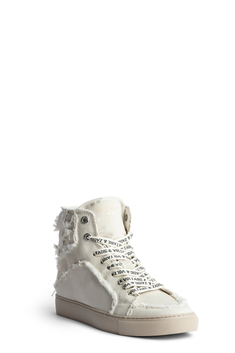 Sneakers High Flash Canvas Blanco