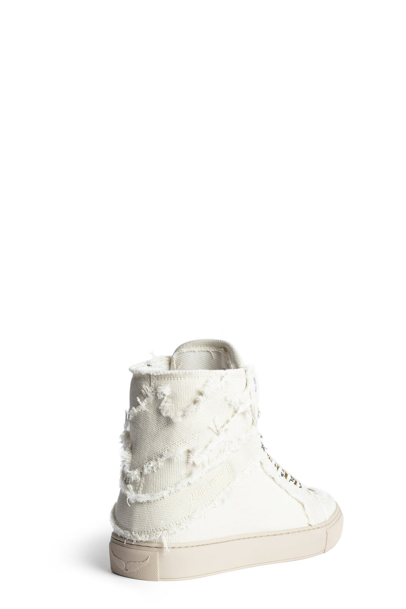 Sneakers High Flash Canvas Blanco