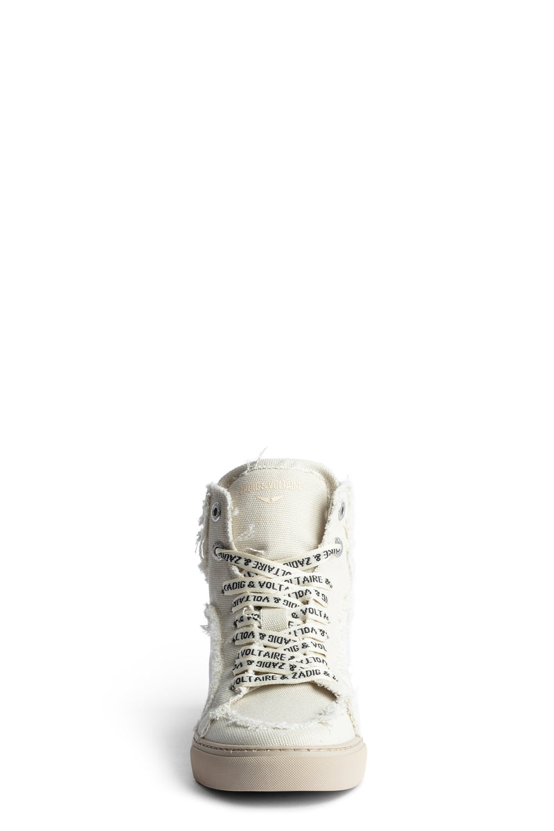 Sneakers High Flash Canvas Blanco