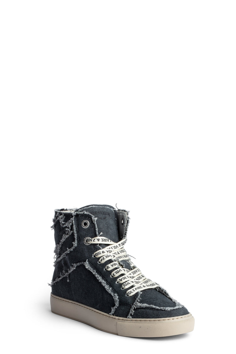 Sneakers High Flash Canvas Negro