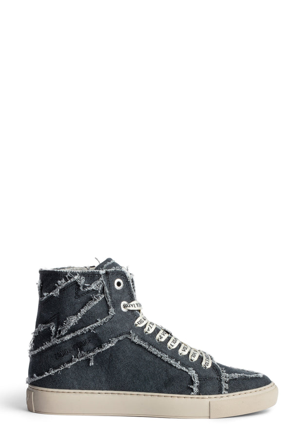 Sneakers High Flash Canvas Negro