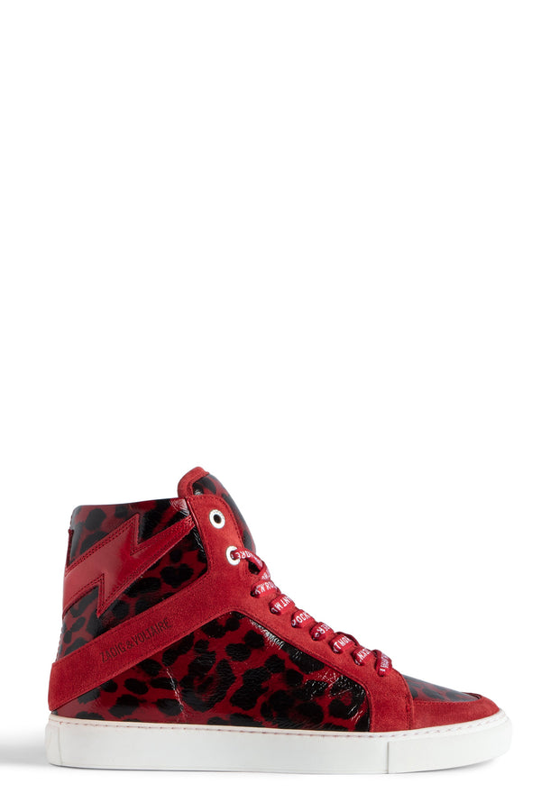 Sneakers High Flash Shiny Rojo