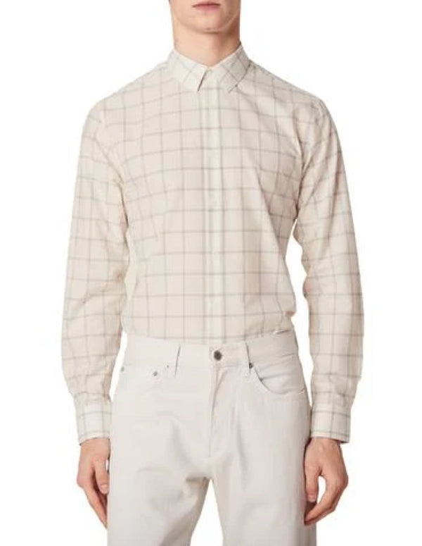 Camisa Grid Beige