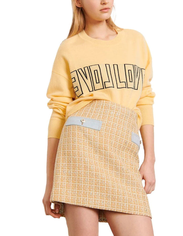 Falda Melle Beige