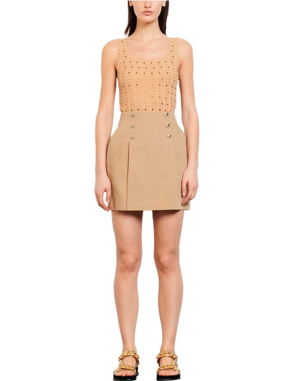 Falda Parisa Camello