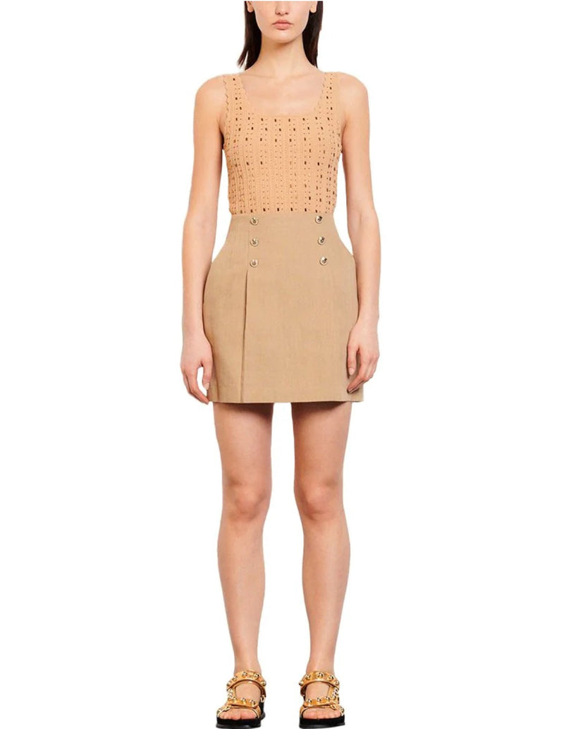 Falda Parisa Camello