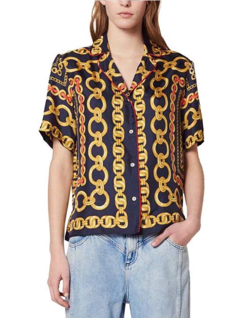 Blusa Mathias Azul Marino