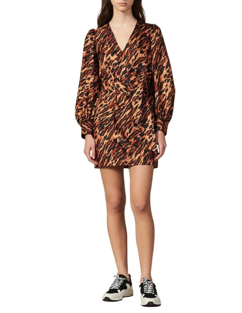 Vestido Lunas Estampado Animal