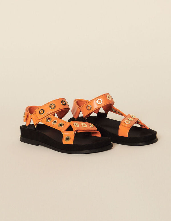Sandro | Sandalias con ojales para mujer.