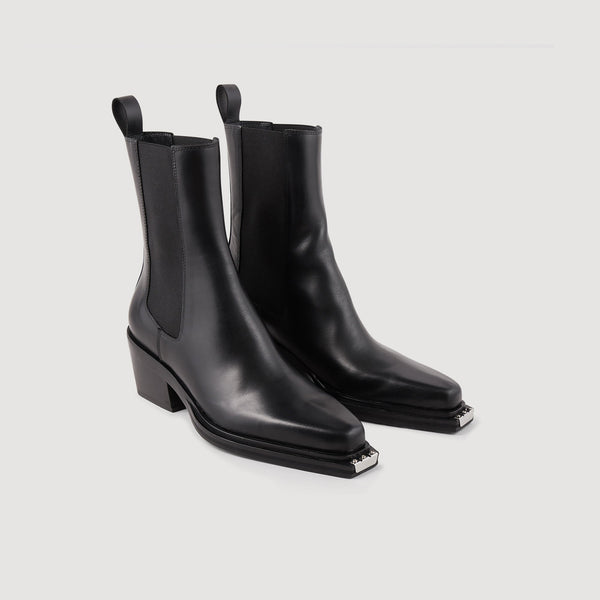 Sandro | Botines de cuero para mujer.