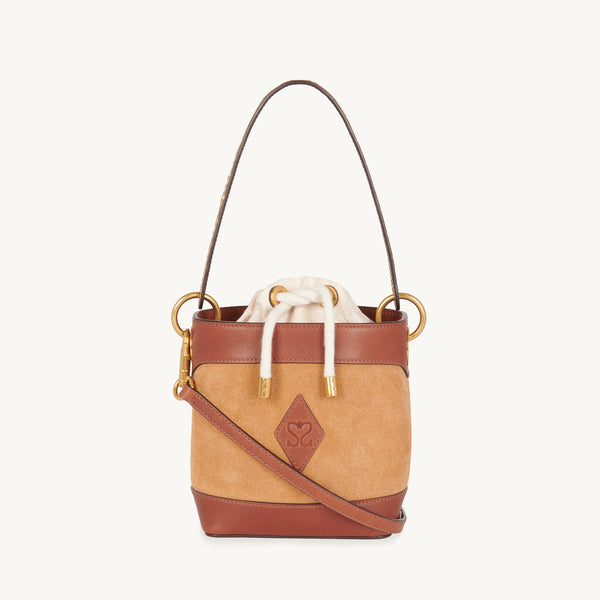 Sandro | Bolso cubo de piel para mujer.
