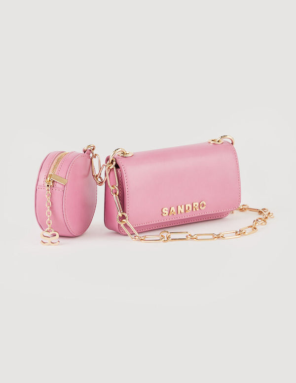 Sandro | Bolso Totemo con bandolera de cadena para mujer.