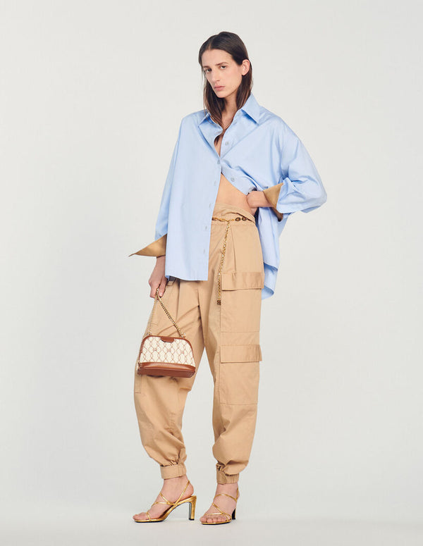 Bolso Rittah de tejido con monograma
