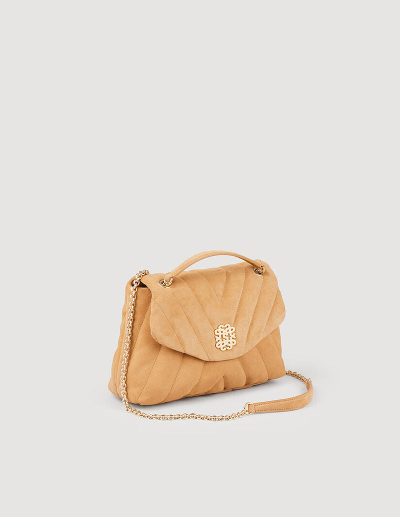 Bolso Mila de ante acolchado
