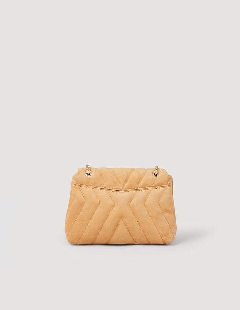 Bolso Mila de ante acolchado