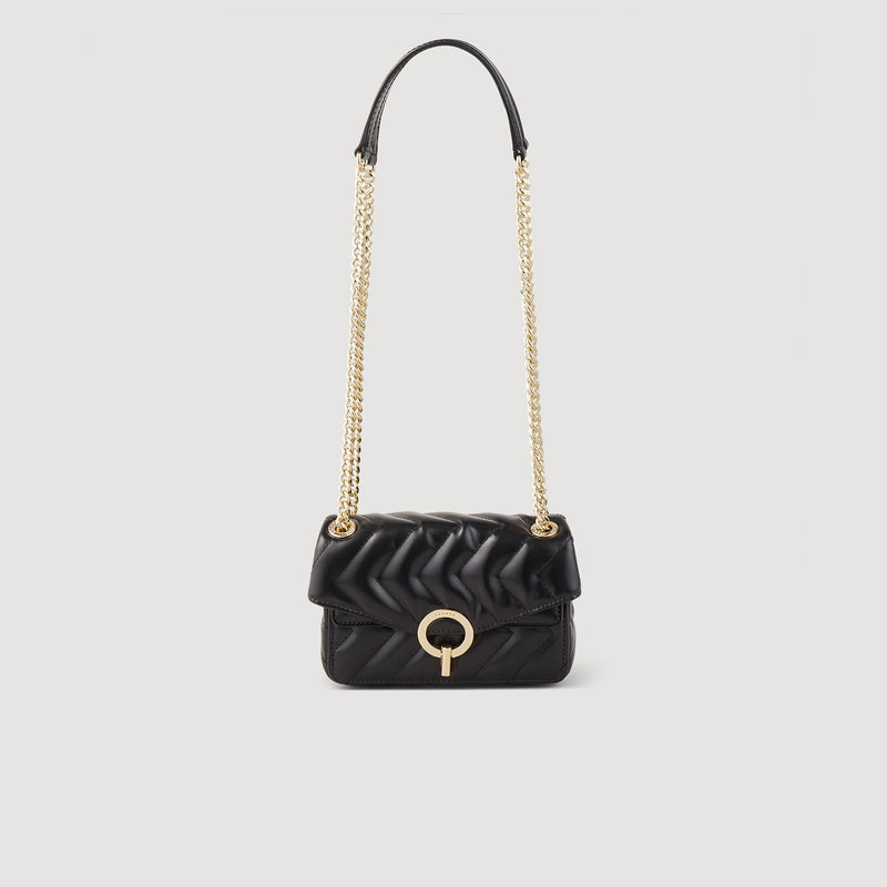 Minibolso Yza de cuero liso