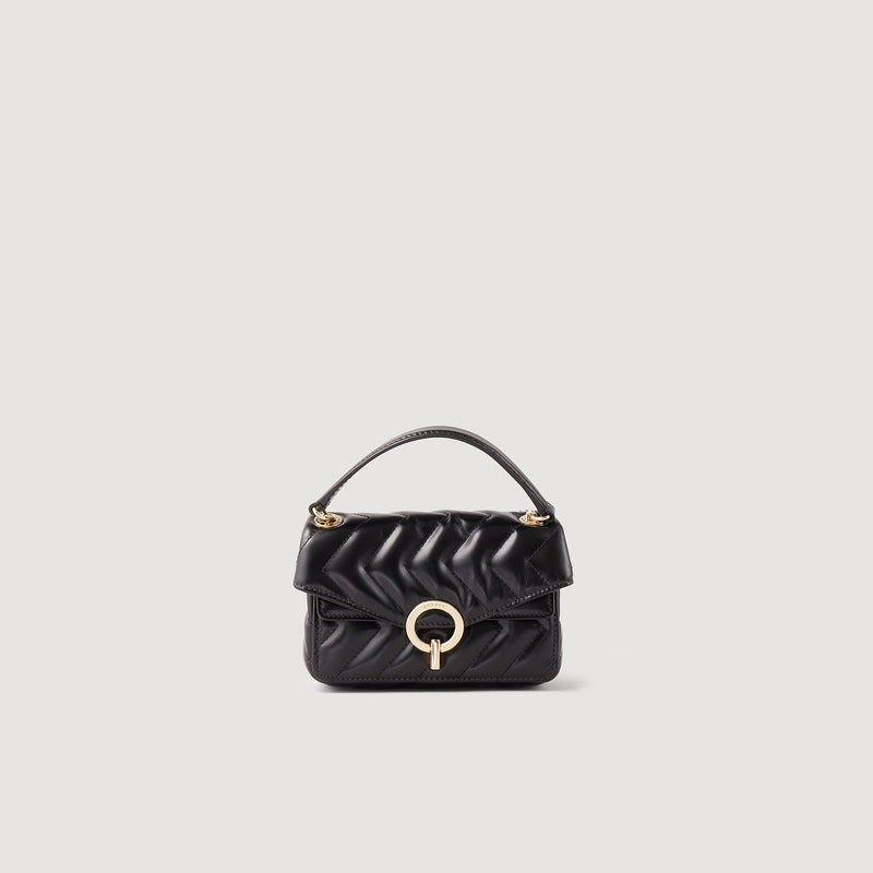 Minibolso Yza de cuero liso