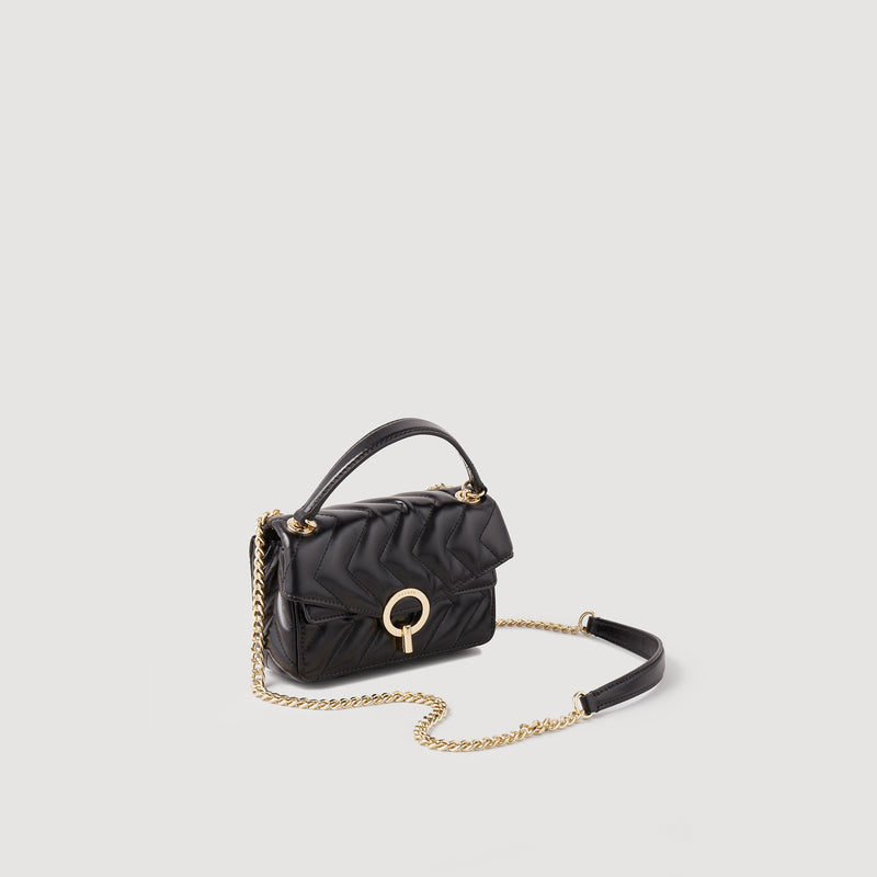 Minibolso Yza de cuero liso