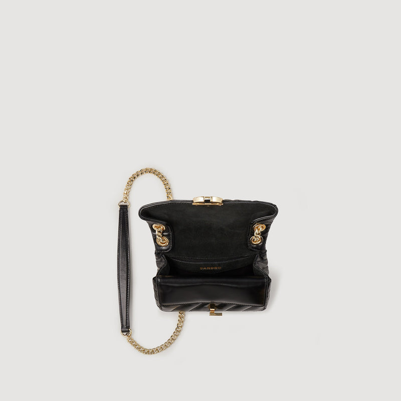 Minibolso Yza de cuero liso