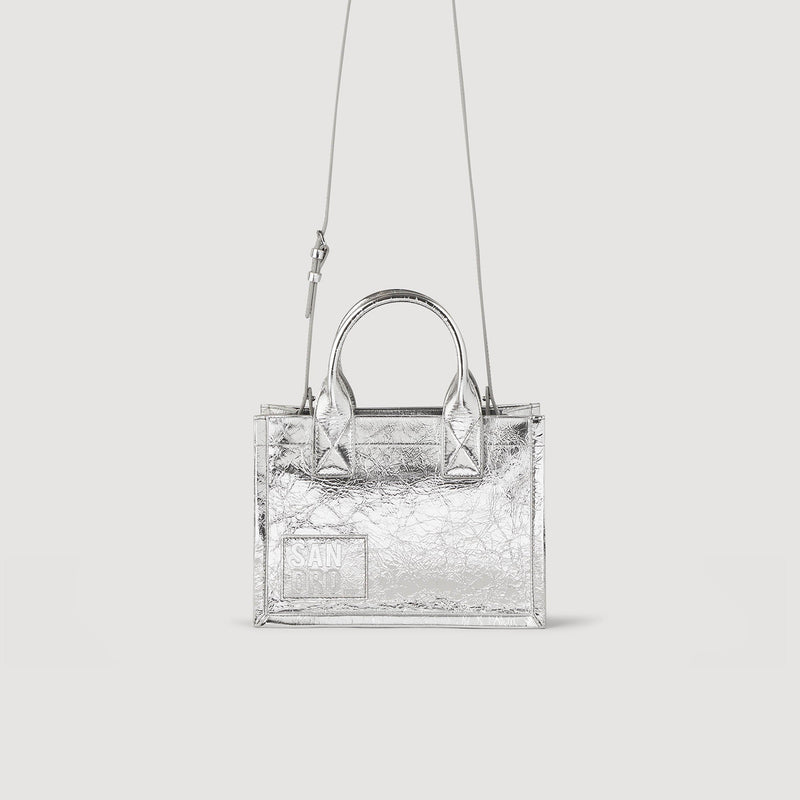 Pequeño bolso Kasbah de cuero metalizado