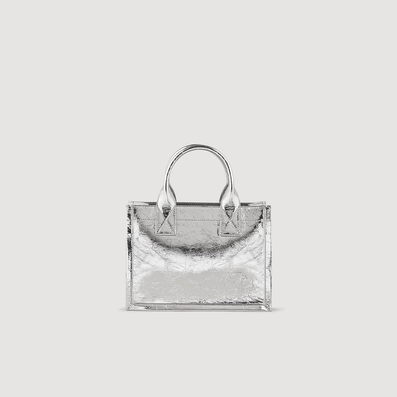 Pequeño bolso Kasbah de cuero metalizado