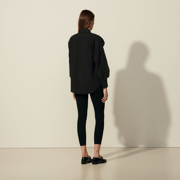 Sandro | Camisa estilo capa avolantada oversize Eliette para mujer.