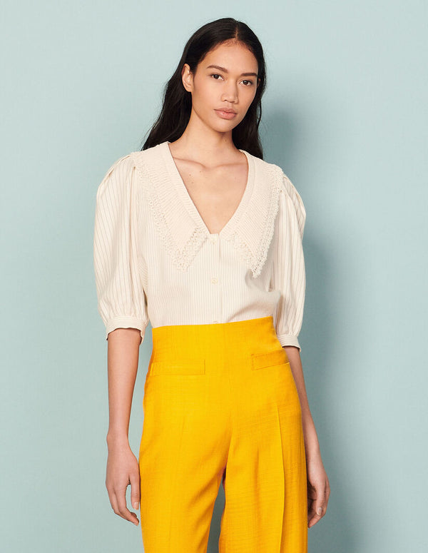 Blusa Clairon Ecru